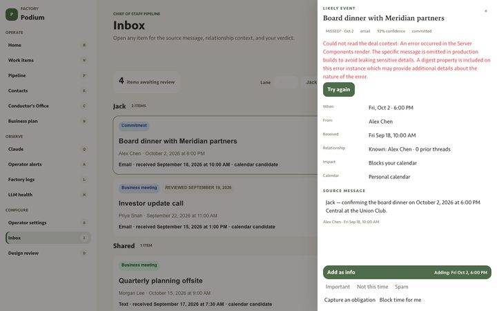 Inbox in Warm Paper (sample data)