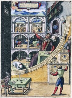 Tycho Brahe's mural quadrant at Uraniborg